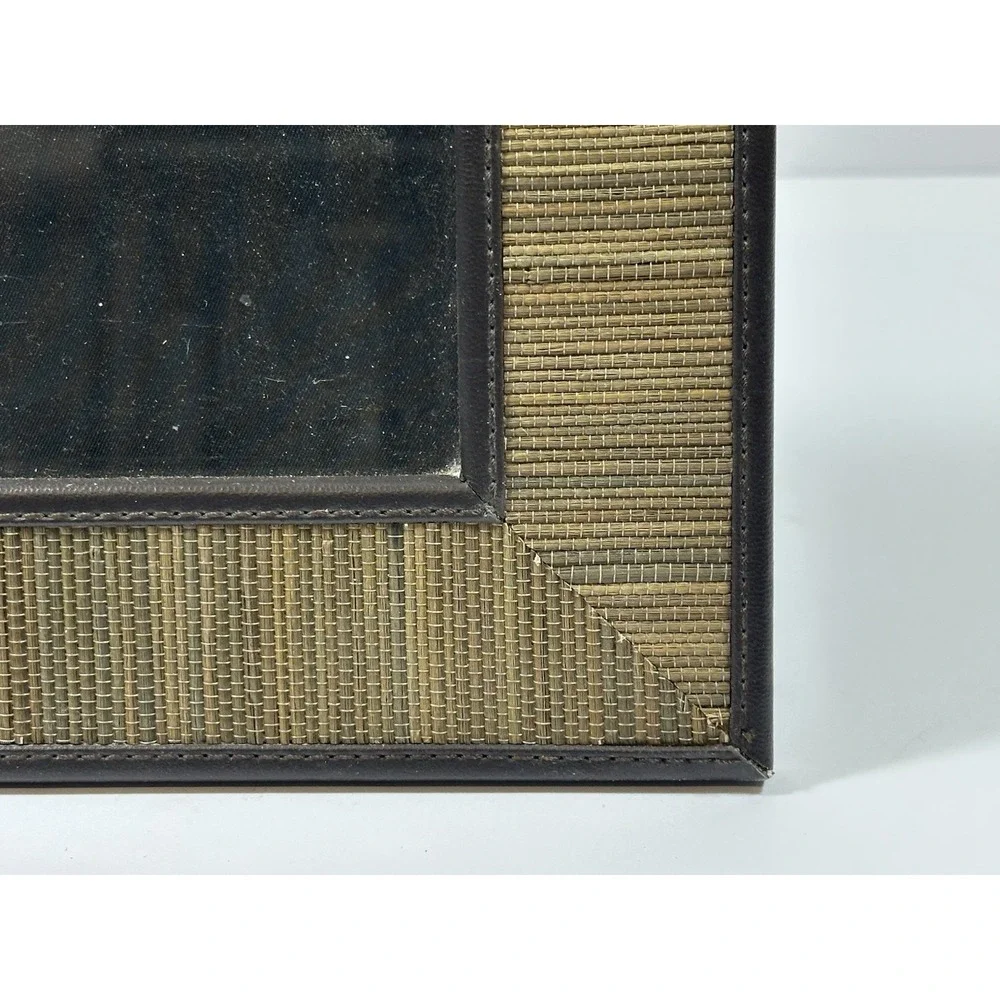Picture Frame Square Vintage 5 X 5 Brown Woven Texture Rattan-Like *Multiples*